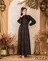 Satin Long Dress Long Sleeves 59291